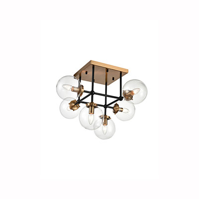 Tony Glass Semi Flush Mount
