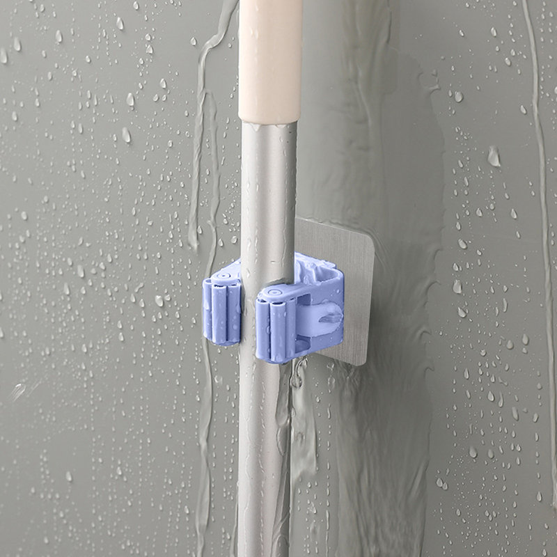 No Hole Mop Hooks Paste, Bleu