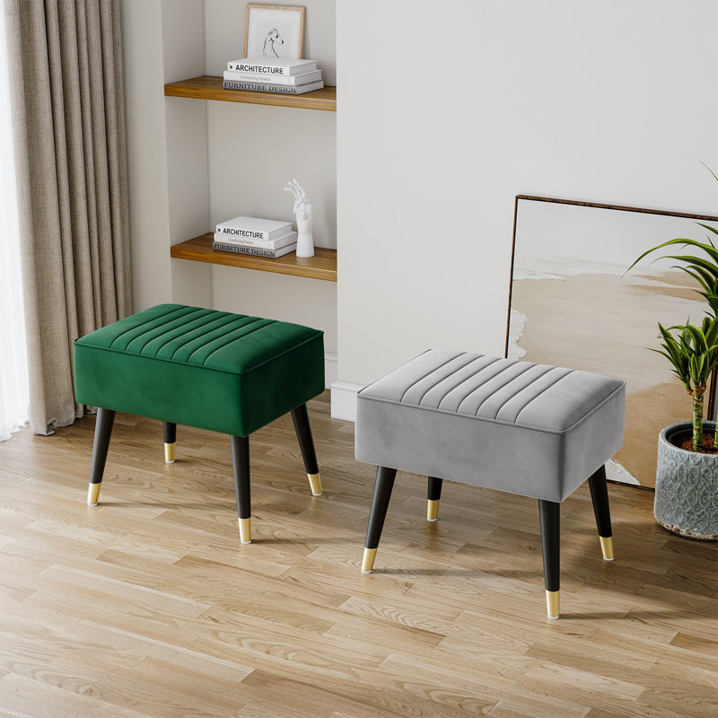 Manufactured Wood Accent Stool, Grey