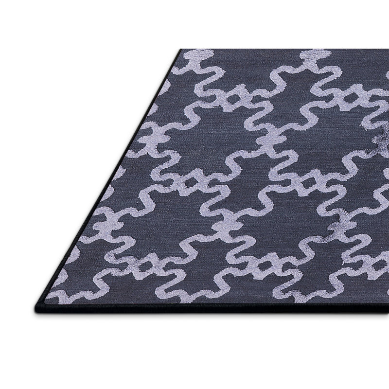Tapis oriental bleu Irvona, Rectangle 8 pi x 12 pi