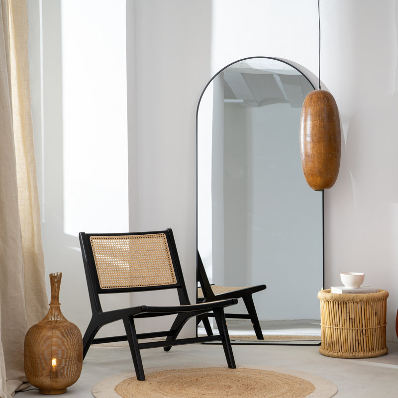 Alec-Andrew Metal Mirror, Black
