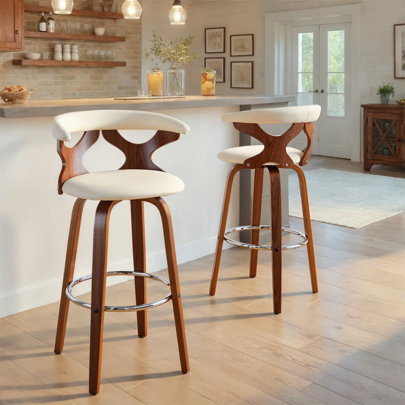 Tabouret de bar 30 po Laquietta Arabelle, Noyer