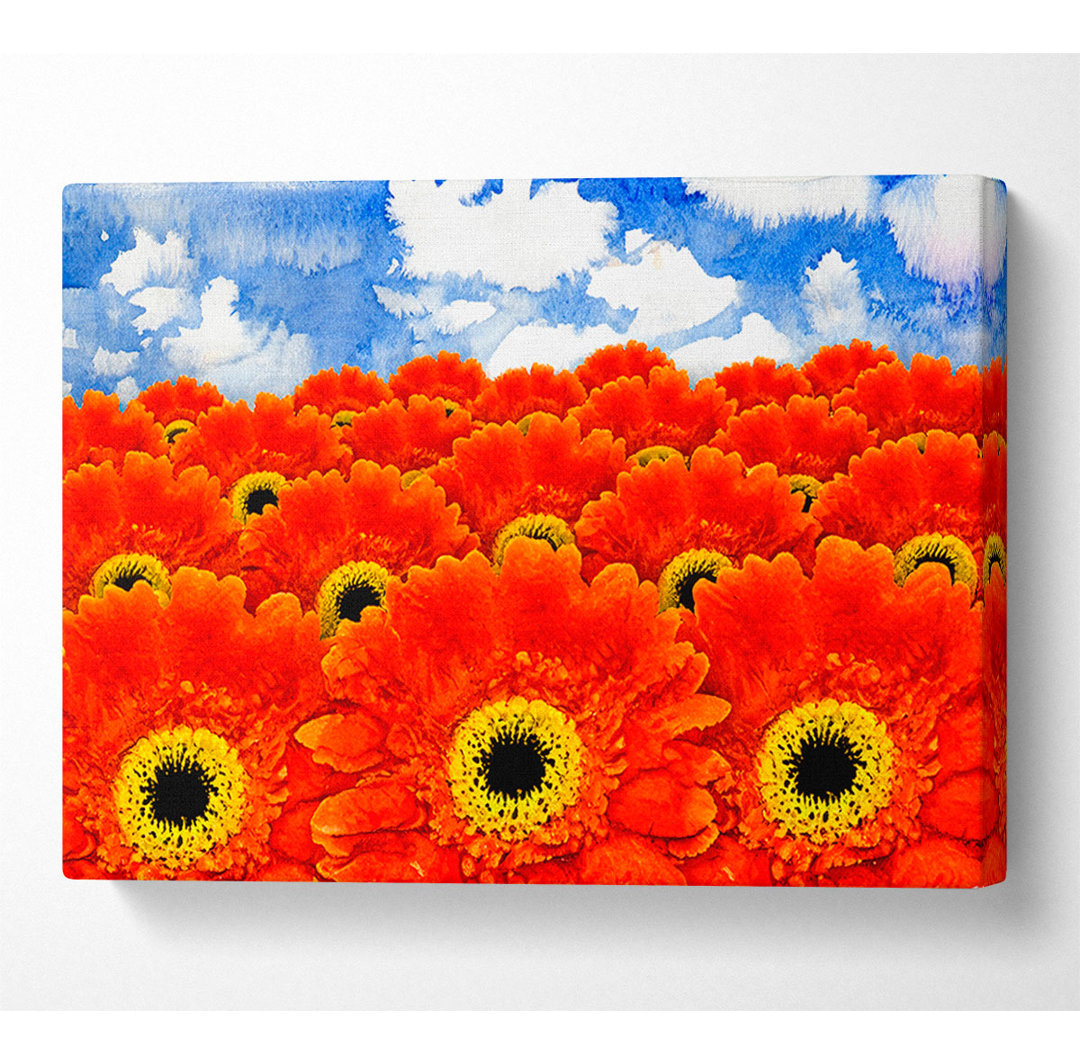 Orange Gerbera Heaven - Druck