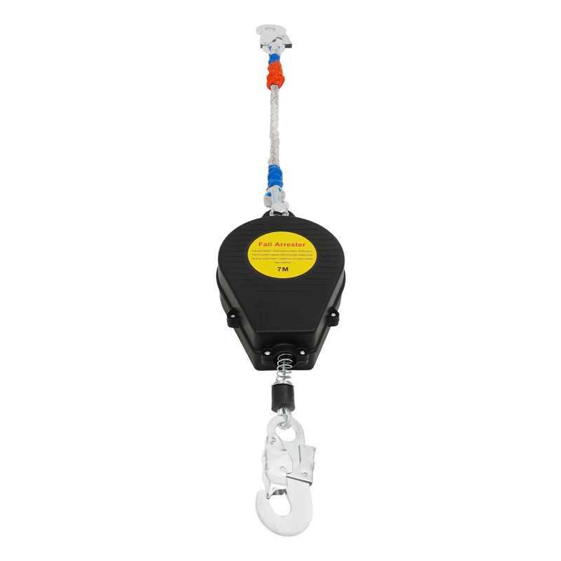 Antichute auto-rétractable, protecteur antichute, H 2,95 po x l 5,91 po x P 9,84 po, Noir