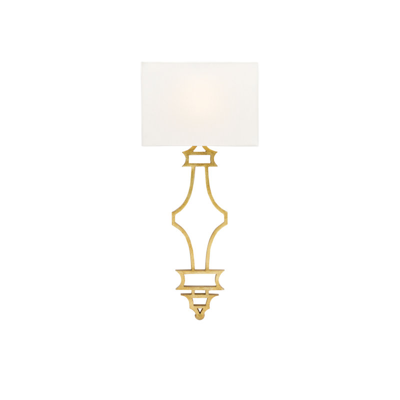 Plafonnier encastré 1 lumière Eternity, Feuille d'or antique
