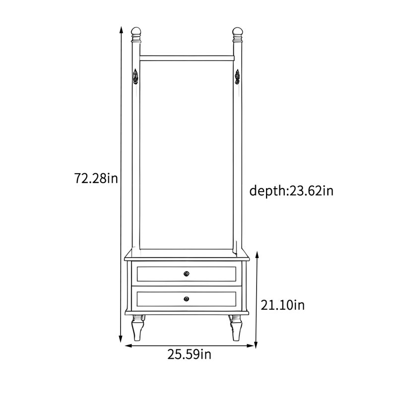 Armoire robuste en bois avec rangement amélioré, Ivoire