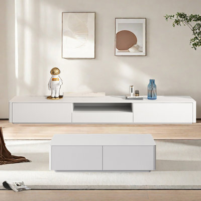 Meuble télé et table basse de style nordique