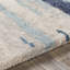 Tapis bleu / beige à motif abstrait touffeté à la main Carnkirk-373379210