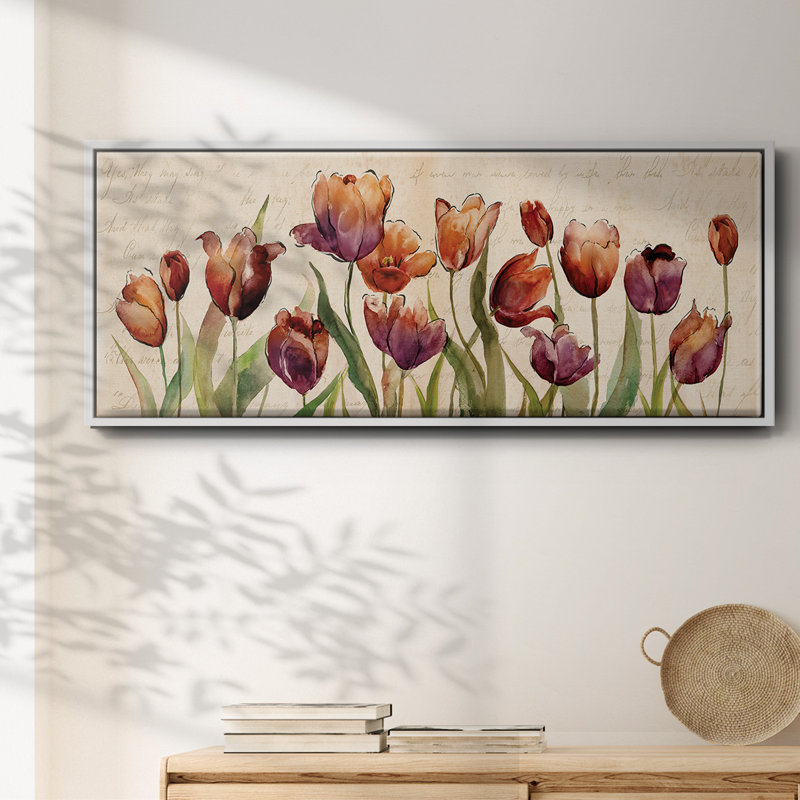 Bow to Summer II- Framed Canvas, 8" H x 20" W