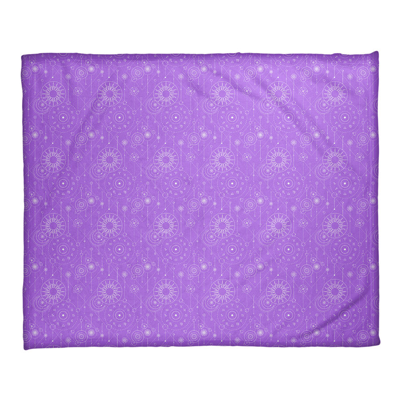 Couverture d'astrologie Katelyn Elizabeth, l 32,5 po x L 42,5 po, Mauve