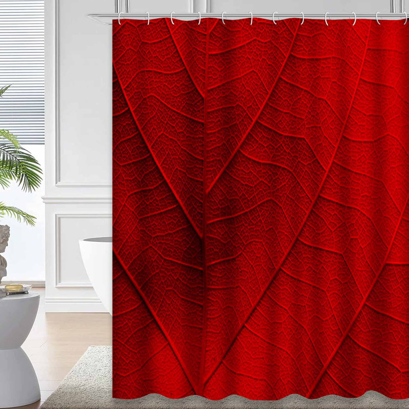 Rideau de douche Red Autumn, L 72 po x l 84 po