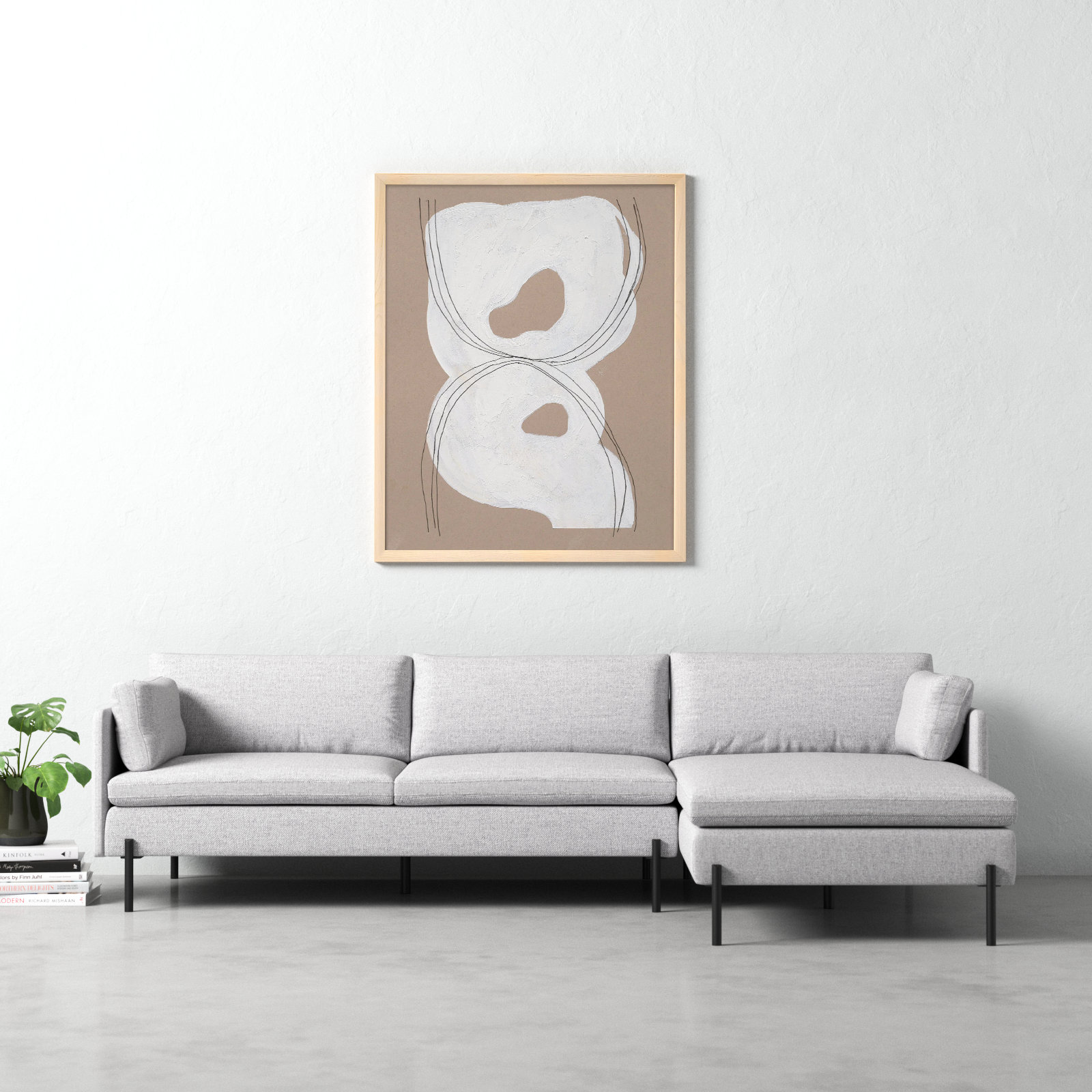 Free Form 1 by Andrea Stokes, 50" H x 40" W x 1.25" D, Brown