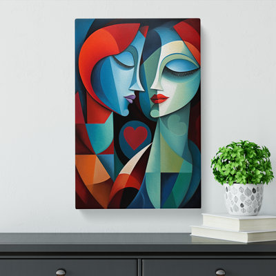 Lovers Orphism - Wrapped Canvas