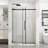 Matte Black Shower Door, 1/4"  6Mm  Tempered Glass, Waterproof Performance, Sliding Operation In Bathroom 44" - 48" Adjustable Width 6Mm Clear Seal, Modern Accessory