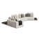 Lamod Siret - Modern Ivory Fabric Modular Sectional W/ Coffee Table