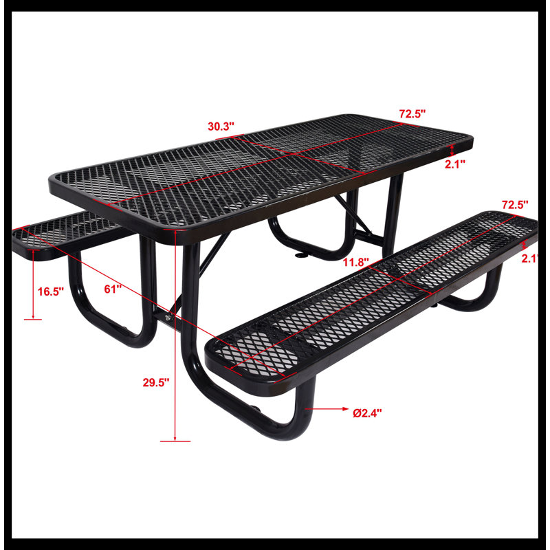 Takeyla 4 - Person Patio Dining Set with Rectangular Table