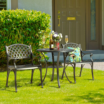 Abernon 2 - Person Patio Dining Set with Round Table