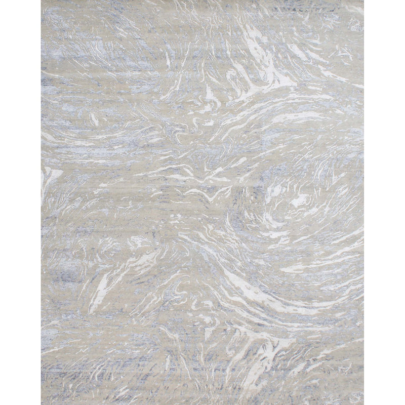 Area Rug in Silver/Grey, Rectangle 12' x 15'