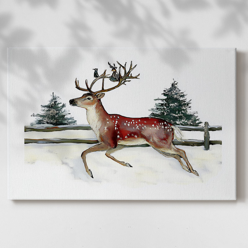 Art de Noël des Fêtes de Noël III - Toile tendue avec châssis - Cxxv, H 12 po x l 18 po