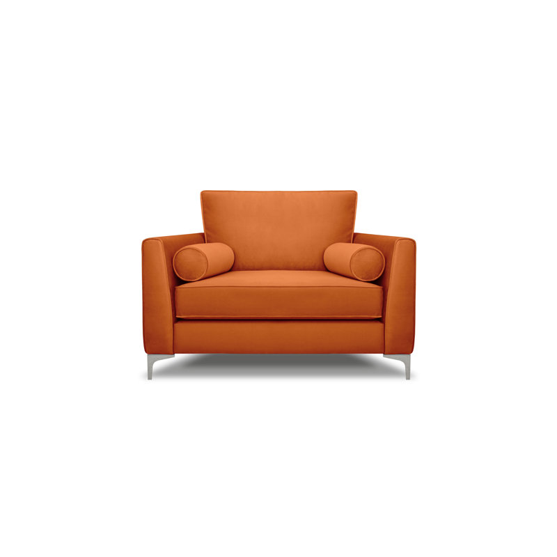 Kyle Upholstered Armchair, Orange