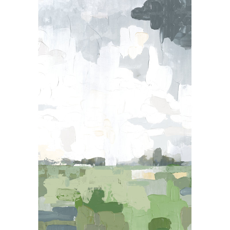 Vertical Abstract Landscape - Wrapped Canvas Painting, 76cm H x 51cm W x 3.8cm D