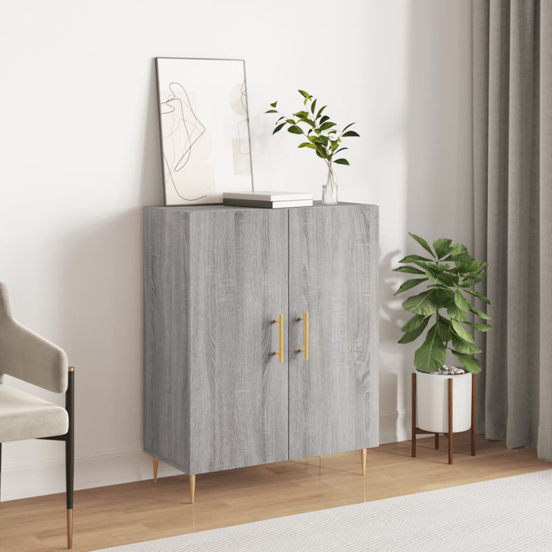 Mariacristina 2 - Door Rectangle Accent Cabinet, Grey Sonoma