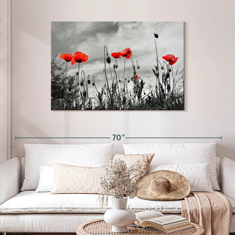 Coquelicots Harnek, H 30 po x l 45 po