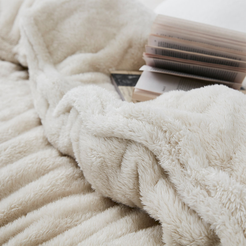 Coma Inducer Original Plush Fluffy Oversized Comforter, Full / Double Comforter, Beige