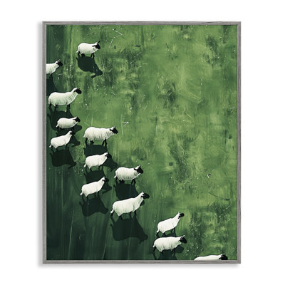 «Wandering Sheep Abstraction», estampe numérique, design par Arlington Prints