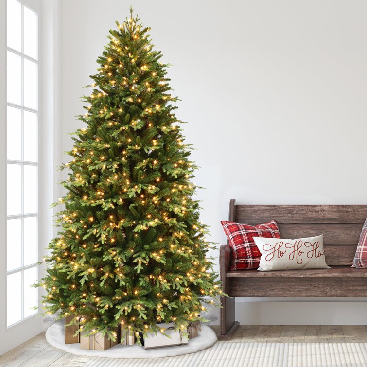 The Holiday Aisle® 7.5' Lighted Fir Christmas Tree & Reviews