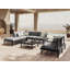 230cm Wide Ash Patio Sectional with Cushions-1420601634-1461019928