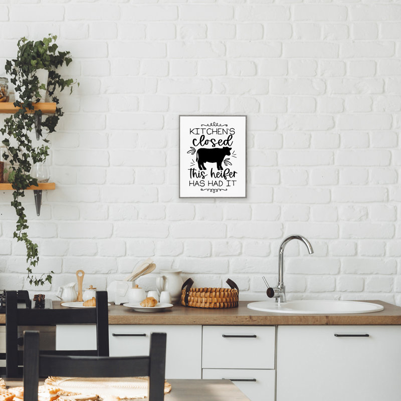 Giclée encadrée Kitchen Kitchen, Estampe numérique Farmhouse, H 14 po x l 11 po