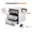 304 Stainless Steel Outdoor Kitchen Drawers with Paper Towel Holder, Weatherproof 3-Layer Built-In BBQ Island Storage Cabinet, Flush Mount for Patio, Garden, or Bar, 17" W x 30" H x 21" D