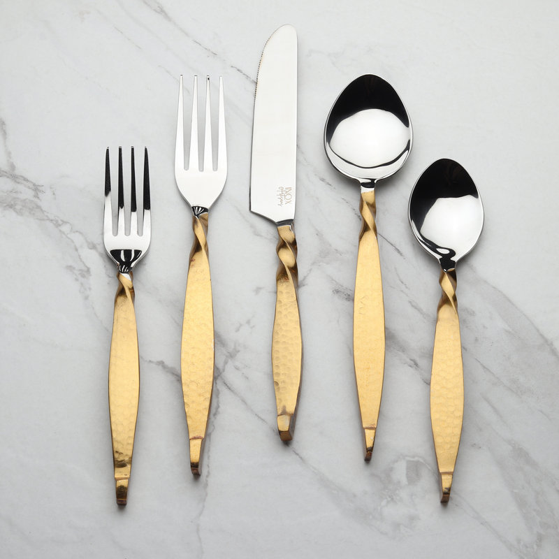 Twisted Urban Flatware, 5 Pc. Place Setting