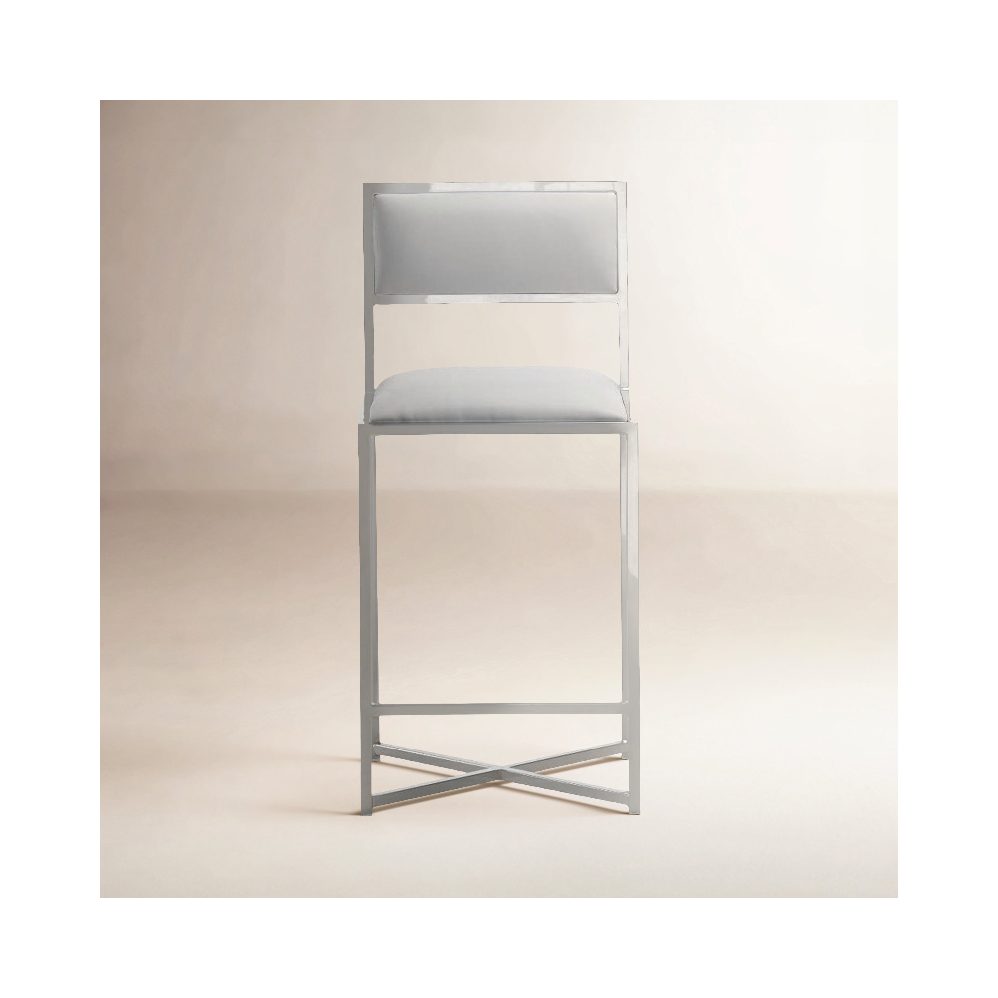 Malen Counter & Bar Stool, Counter Stool (26” Seat Height), White