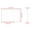 Miroir de salle de bain 48 po x 32 po rectangulaire moderne surdimensionné avec cadre noir-684643306-684643304