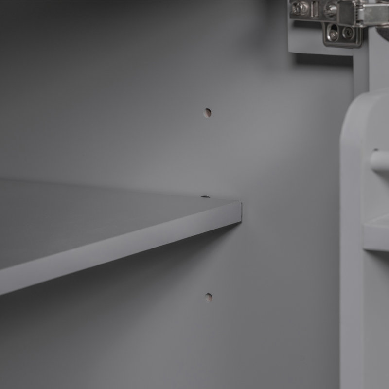 Meuble-lavabo de 30 po avec lavabo supérieur, Gris