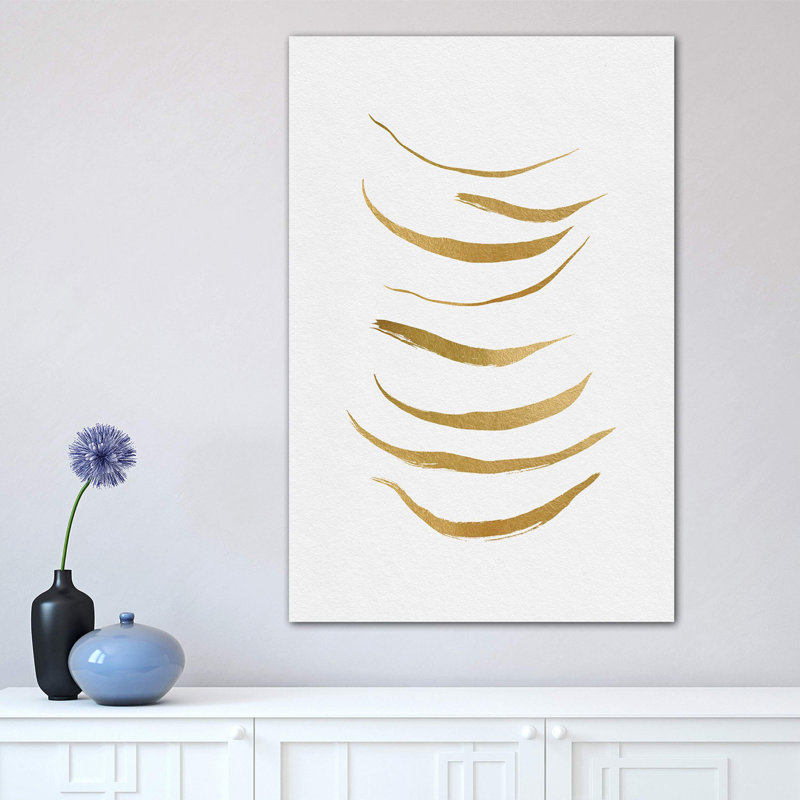 Gold Abstract by Orara Studio - Wrapped Canvas Print, 66.04 cm H x 45.72 cm W x 3.175 cm D