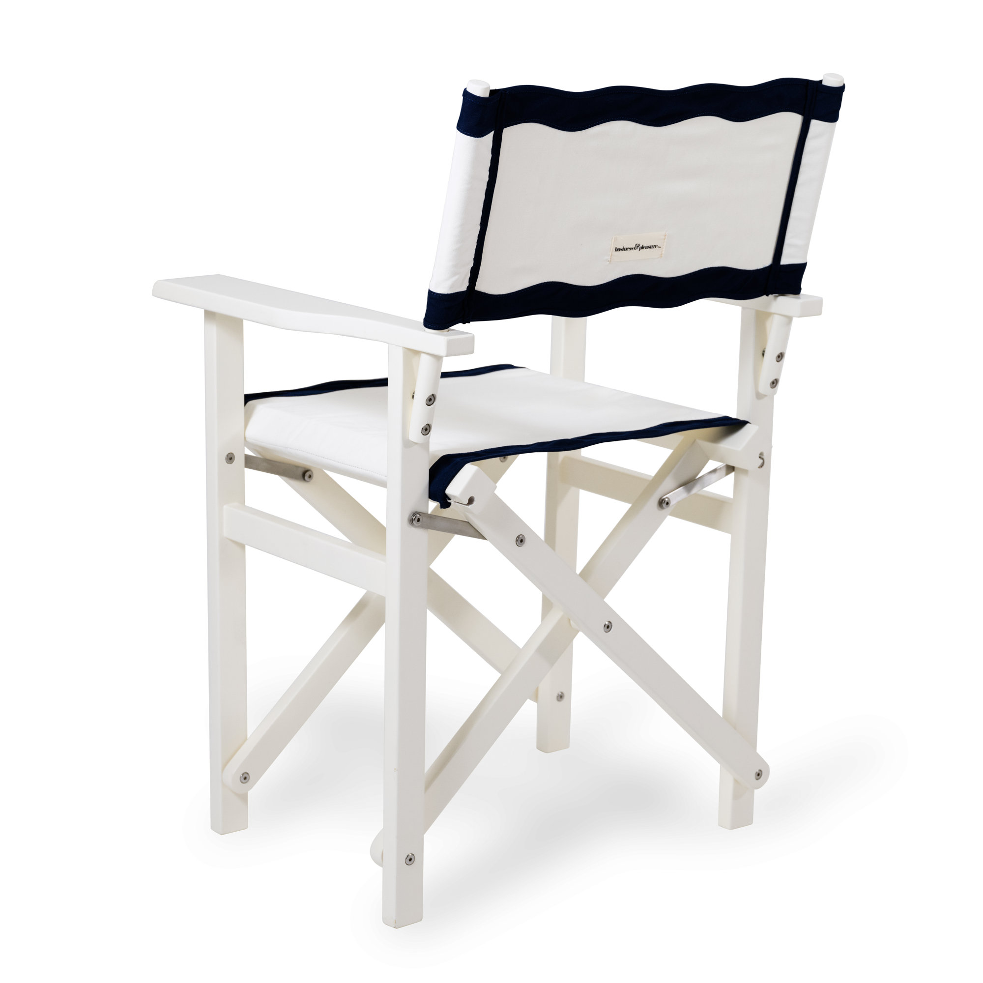 Derica Directors Chair Table Height, White