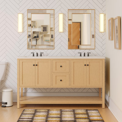 Ensemble de meuble-lavabo double 60 po Binne