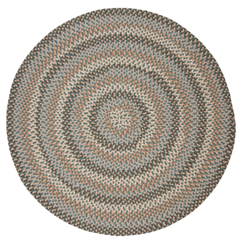 Tapis réversible en laine mélangée Lettie, Rond 12 pi
