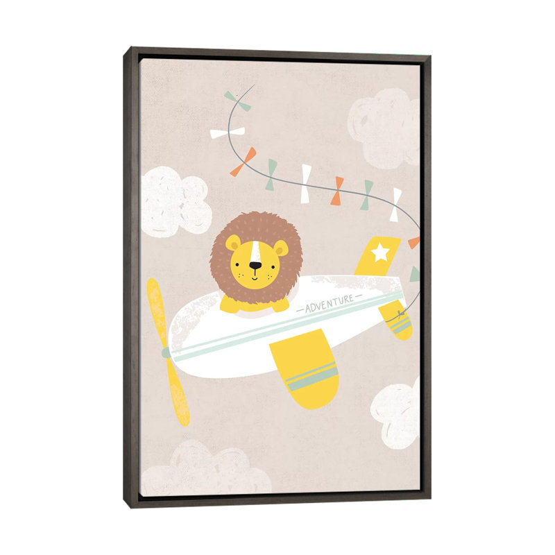 «Baby Adventure Awaits II» par Caroline Alfreds - impression d'art graphique, H 60 po x l 40po x P 1,5 po, Pas de tapis