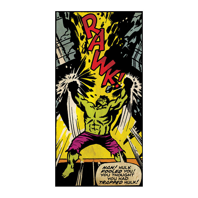 Hulk Rawk Graphic Art Print on Canvas