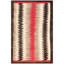 1930s Red Black Ivory Antique American Navajo Eye Dazzler Rug 3'1" x 4'7" Carpet