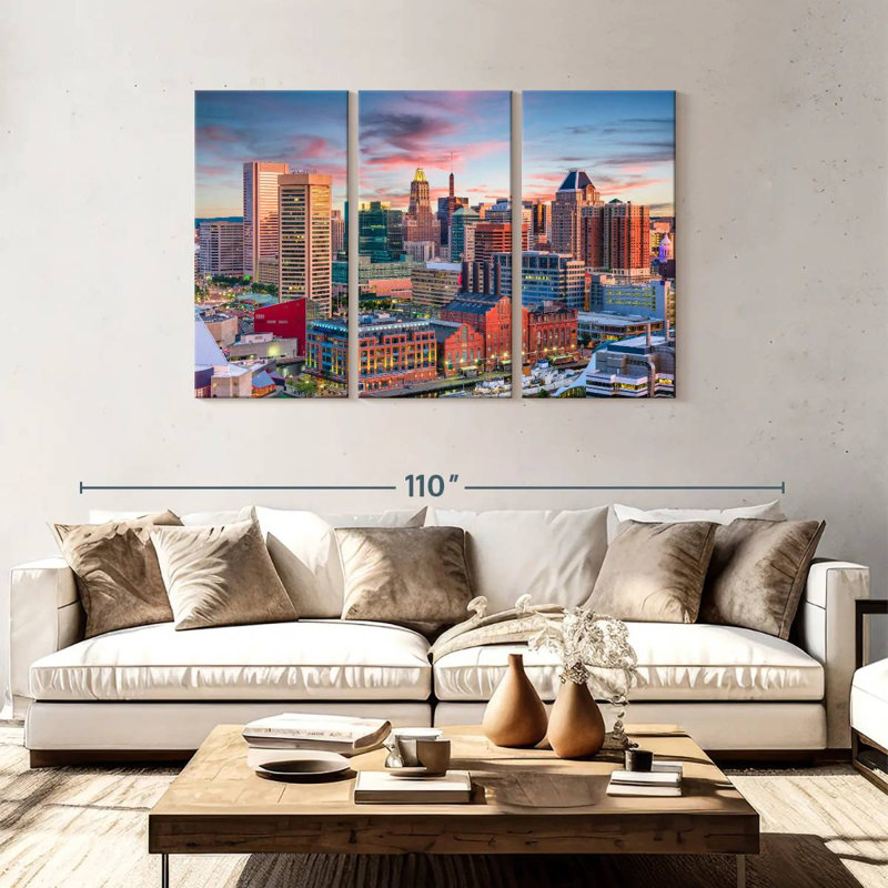 Sireci Baltimore Sunset, 48" H x 74" W