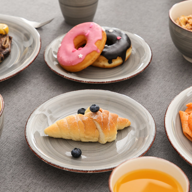 32 Piece Dinnerware Set, Service for 8 , Grey