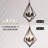5-light Dimmable Geometric Chandelier With Warm Light Source