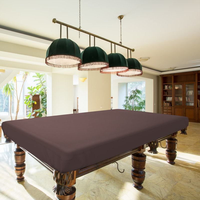 Blue Elephant Pool Table Cover, 121.9cm L x 243.8cm W, Coffee