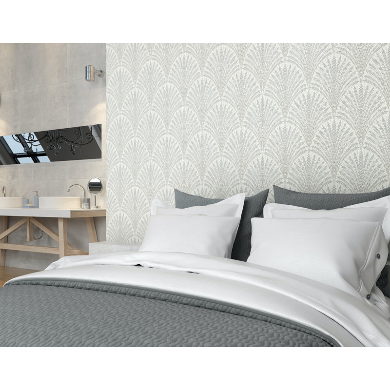 Lerryn 10m x 50cm Matte Wallpaper Roll, Grey