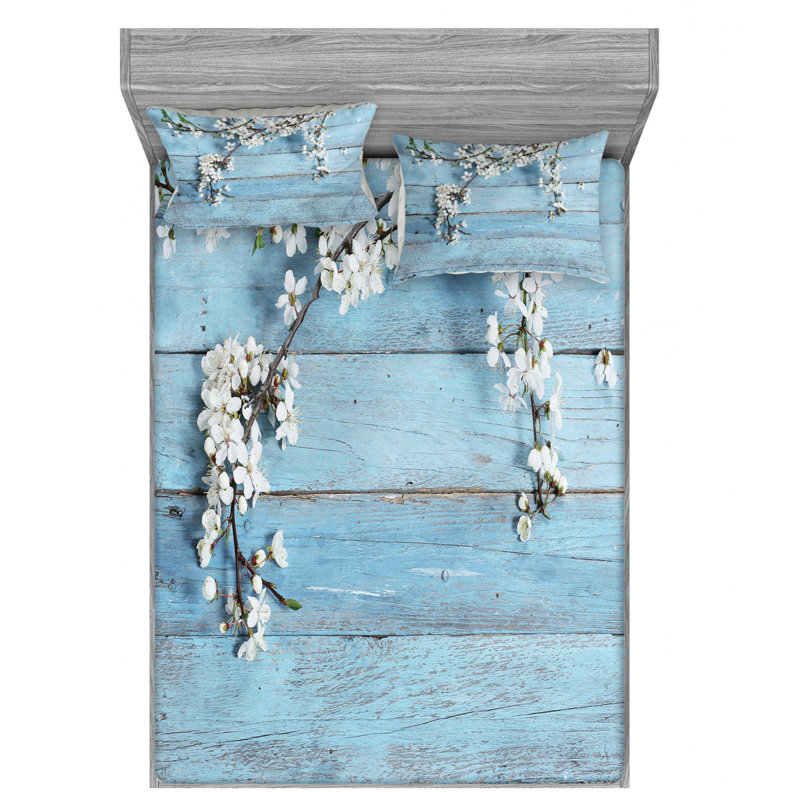 Microfiber Sheet Set, Queen Sheet Set with Fitted Sheet